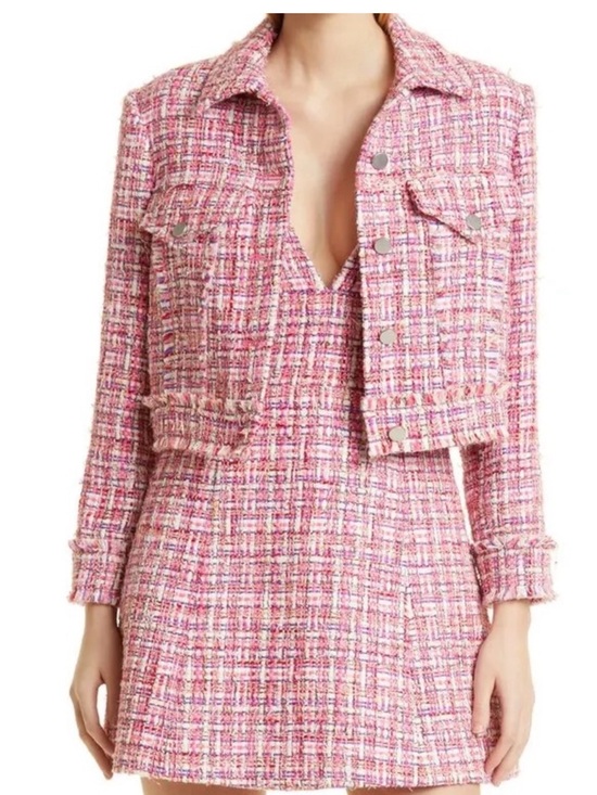 House of Harlow 1960 Dresses & Skirts - House of Harlow 1960 Pink Tweed Jacket & Dress Set